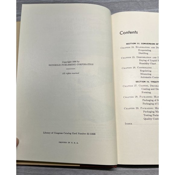 Elements of Food Engineering Vol 3 by Milton Parker 1st Ed 1954 Unit Operations - Picture 3 of 12